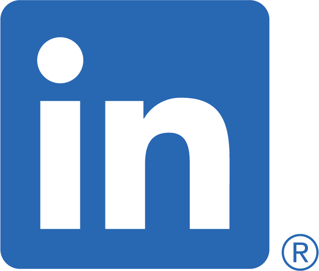 The LinkedIn logo, the letters I and N in a blue rectangle.